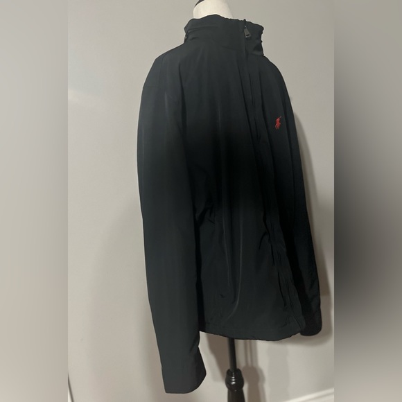 NWT Polo Men’s Dark Navy Blue/Black Zip Up Jacket W/ Hood and Pockets!! - Picture 3 of 13